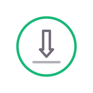 Vektör renk çizgisi simgesini kaydet