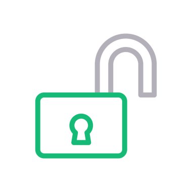 erişim vektör renk çizgisi simgesi