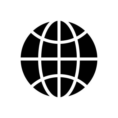 tarayıcı vektörü glyph düz simgesi