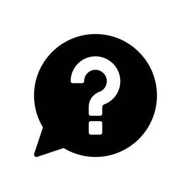 yardımcı vektör glyph düz simgesi