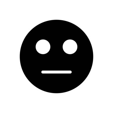 üzgün vektör glyph düz simgesi