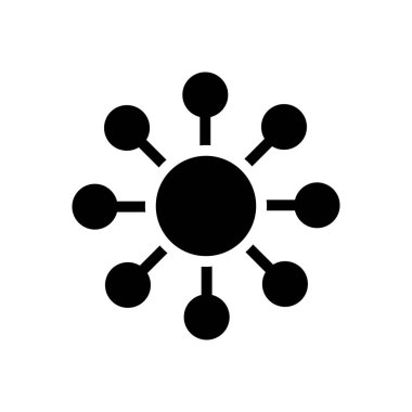 Sosyal vektör düz simgesi