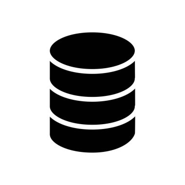 sunucu vektörü düz simgesi