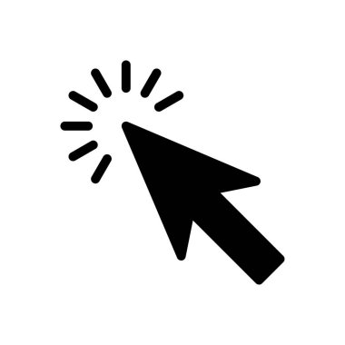 imleç vektörü düz simge