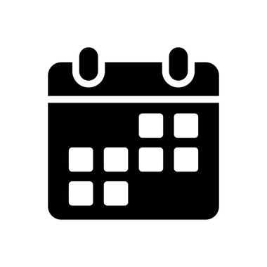 tarih vektörü simgesi düz simgesi