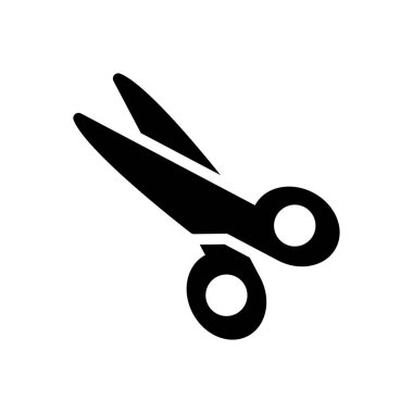 vektör düz simgesini kes