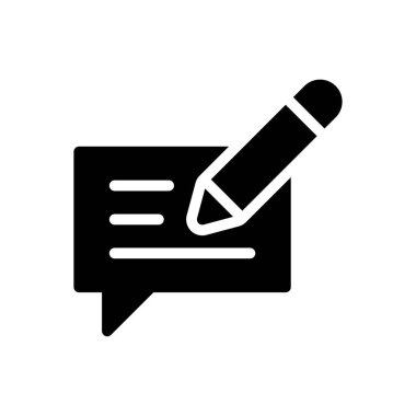 ileti vektörü düz simgesi