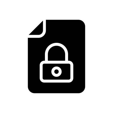 dosya vektörü glyph düz simgesi