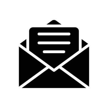 ileti vektörü düz simgesi