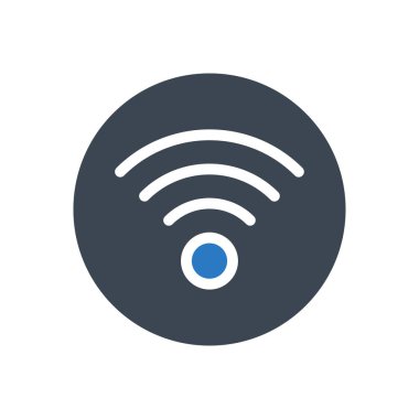 kablosuz vektör renk simgesi