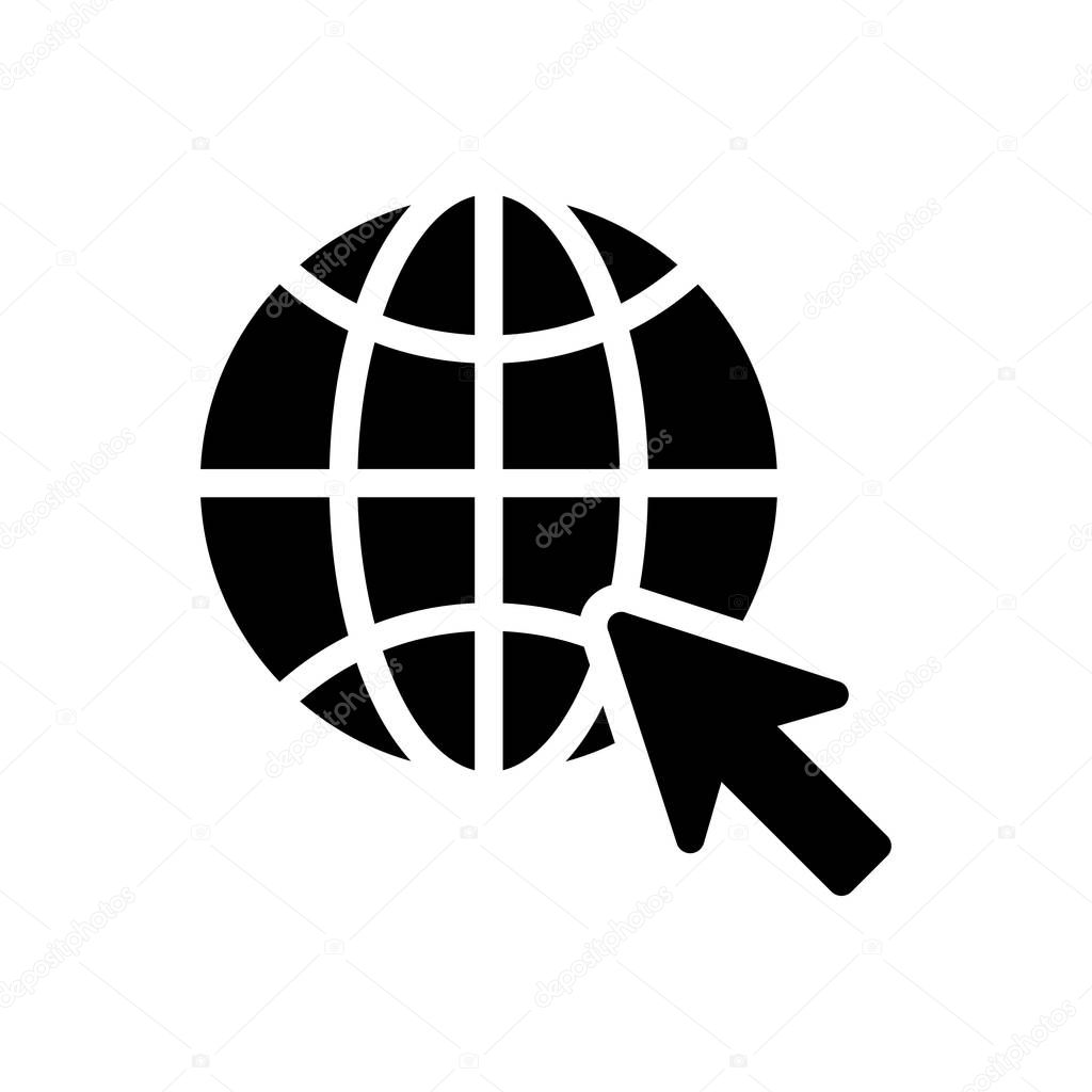 internet  vector glyph flat icon