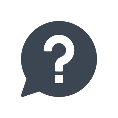 yardımcı vektör glyph düz simgesi