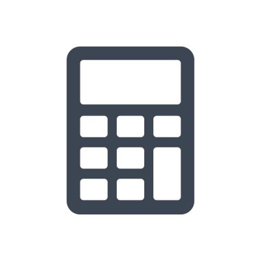 muhasebe vektörü glyph düz simgesi