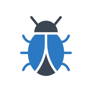 Virüs vektör renk simgesi