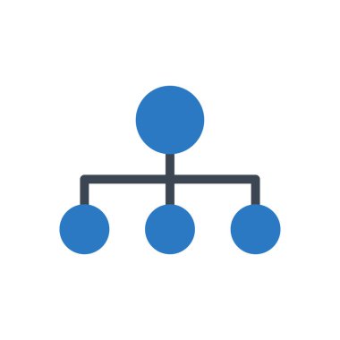 bağlantı vektörü renk simgesi