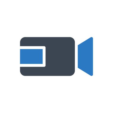 film vektörü renk simgesi