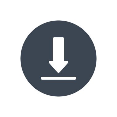 Vektör glyph düz simgesini kaydet