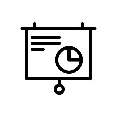 tahta vektörü ince çizgi simgesi