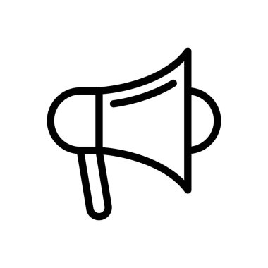 pazarlama vektörü ince çizgi simgesi