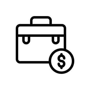 çalışma vektörü ince çizgi simgesi