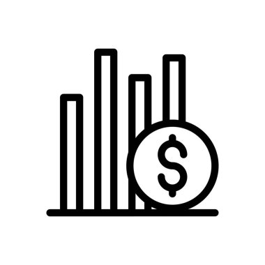 grafik vektörü ince çizgi simgesi