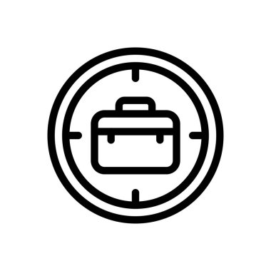 odaklanmak vektör ince çizgi simgesi