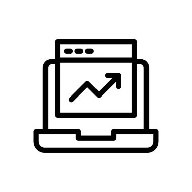 grafik vektörü ince çizgi simgesi