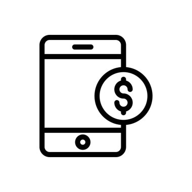 çevrimiçi vektör ince çizgi simgesi