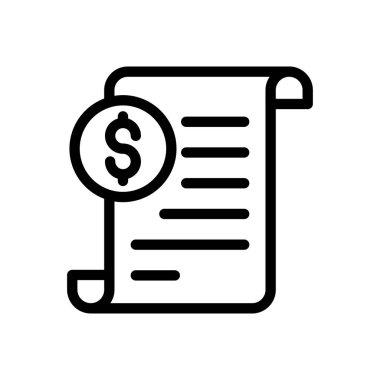 rapor vektör ince çizgi simgesi