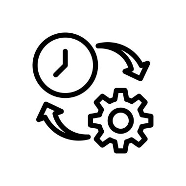 proje vektörü ince çizgi simgesi