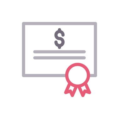 derece vektör renk çizgisi simgesi