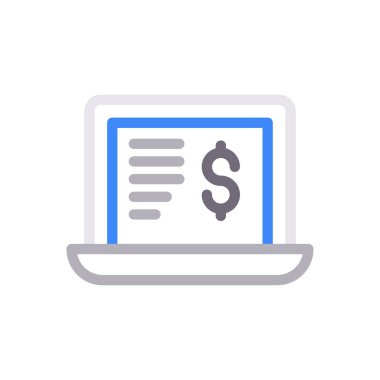 rapor vektör renk çizgisi simgesi