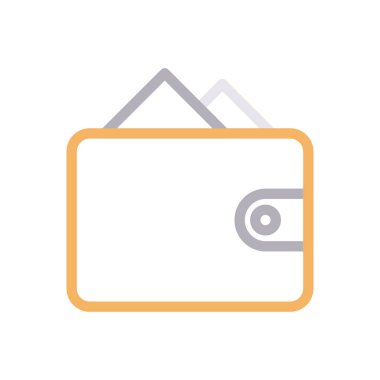 para vektörü renk çizgisi simgesi