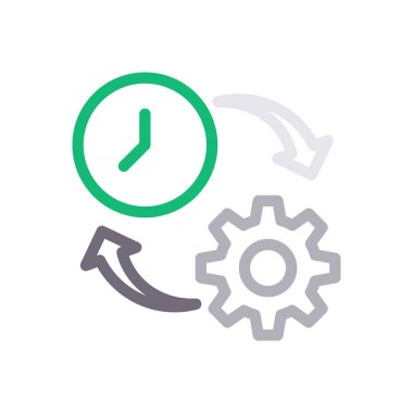 proje vektör renk çizgisi simgesi