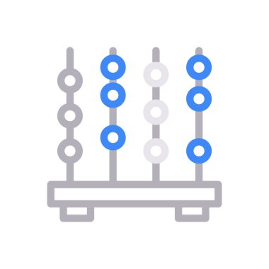 hesaplama vektör renk çizgisi simgesi