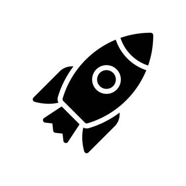 roket vektör düz simge