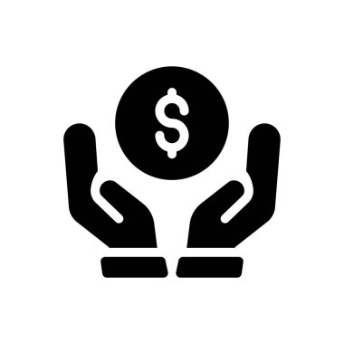 Güvenli vektör simgesi düz simgesi