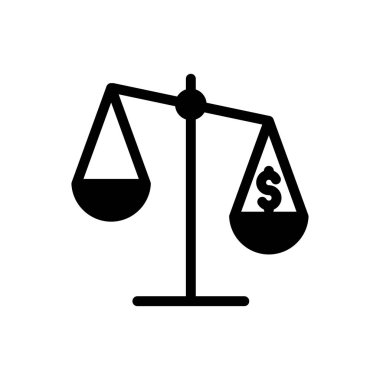 Vektör glyph düz simgesini ölç