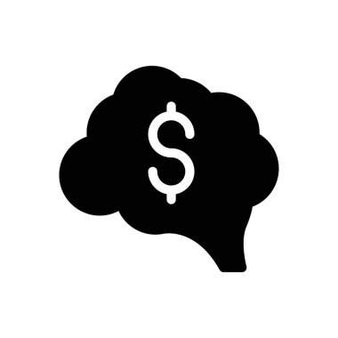 zihin vektör düz simge