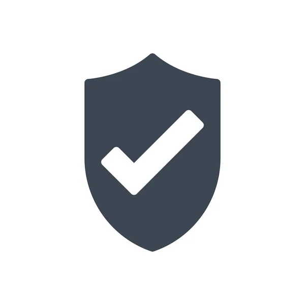 Protection Vector Glyph Flat Icon — 스톡 벡터