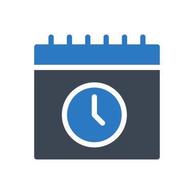 zamanlama vektör renk simgesi