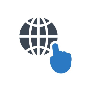 dünya vektör renk simgesi