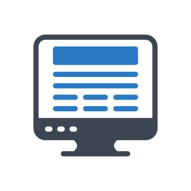 ekran vektörü renk simgesi