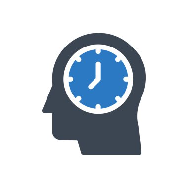 saat vektör renk simgesi