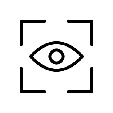 odaklanmak vektör ince çizgi simgesi