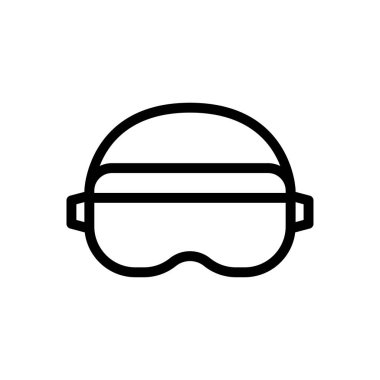 sanal vektör ince çizgi simgesi