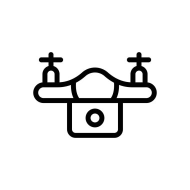 kamera vektörü ince çizgi simgesi