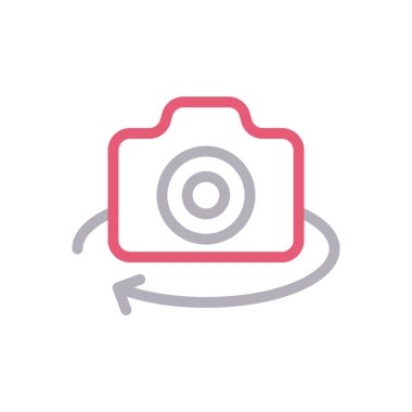 vektör renk çizgisi simgesini döndür