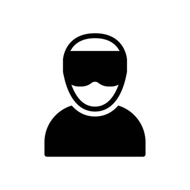 gözlük vektör düz simgesi