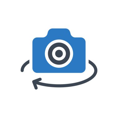 Vektör kabartma renk simgesini döndür